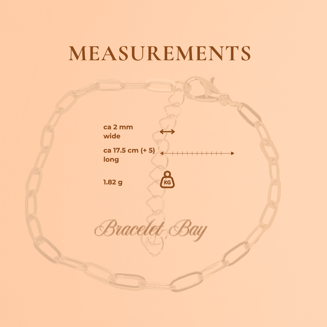 Adria - Delicate 2mm Gold Paperclip Chain Bracelet – Adjustable 17.5+5cm Lightweight Everyday Jewellery - Image 7