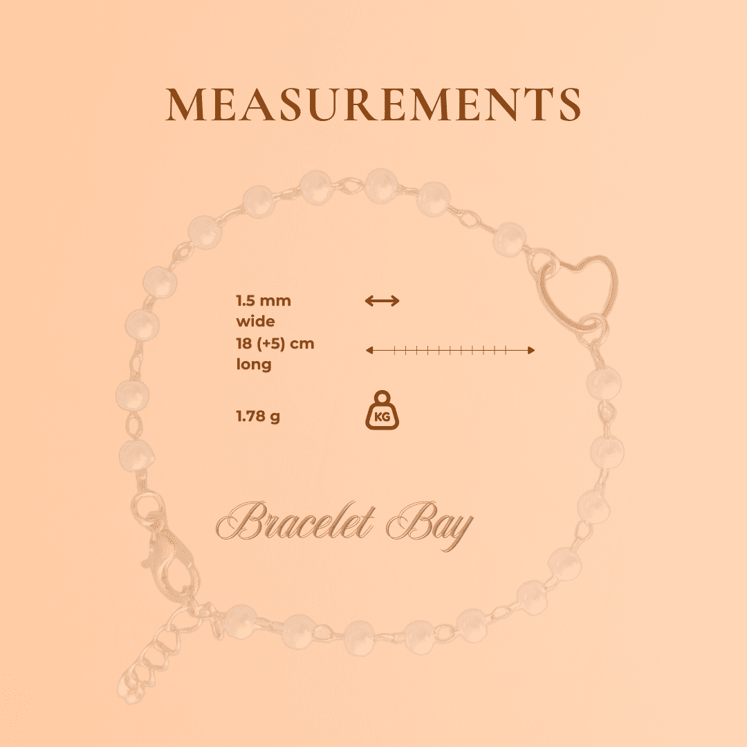 Delicate pearl gold tone bracelet with extension - ideal girl gift - Image 8