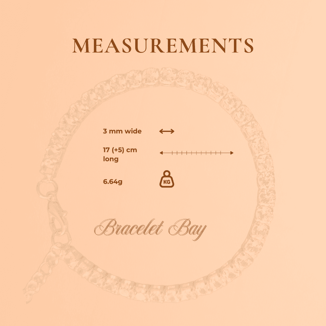 Delicate faux Zirconia gold tone bracelet - Elegant Sparkle Chain Bracelet - Image 8